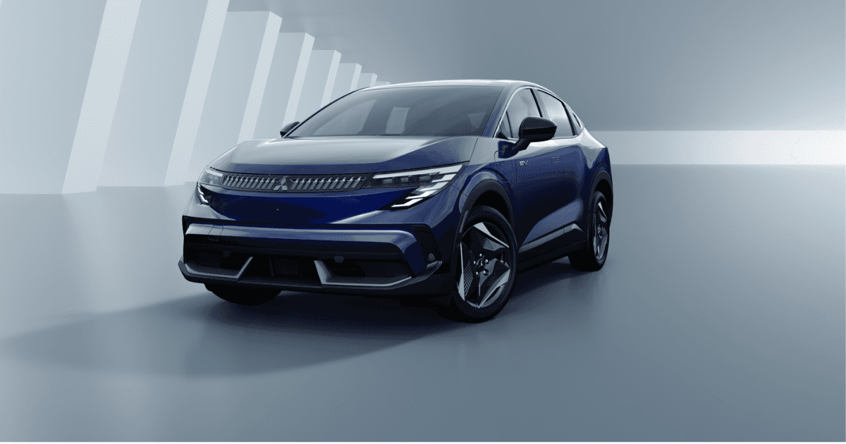 2027 Mitsubishi Eclipse Sportback EV, front three-quarter view