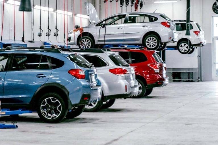 Walser Subaru dealership service bay