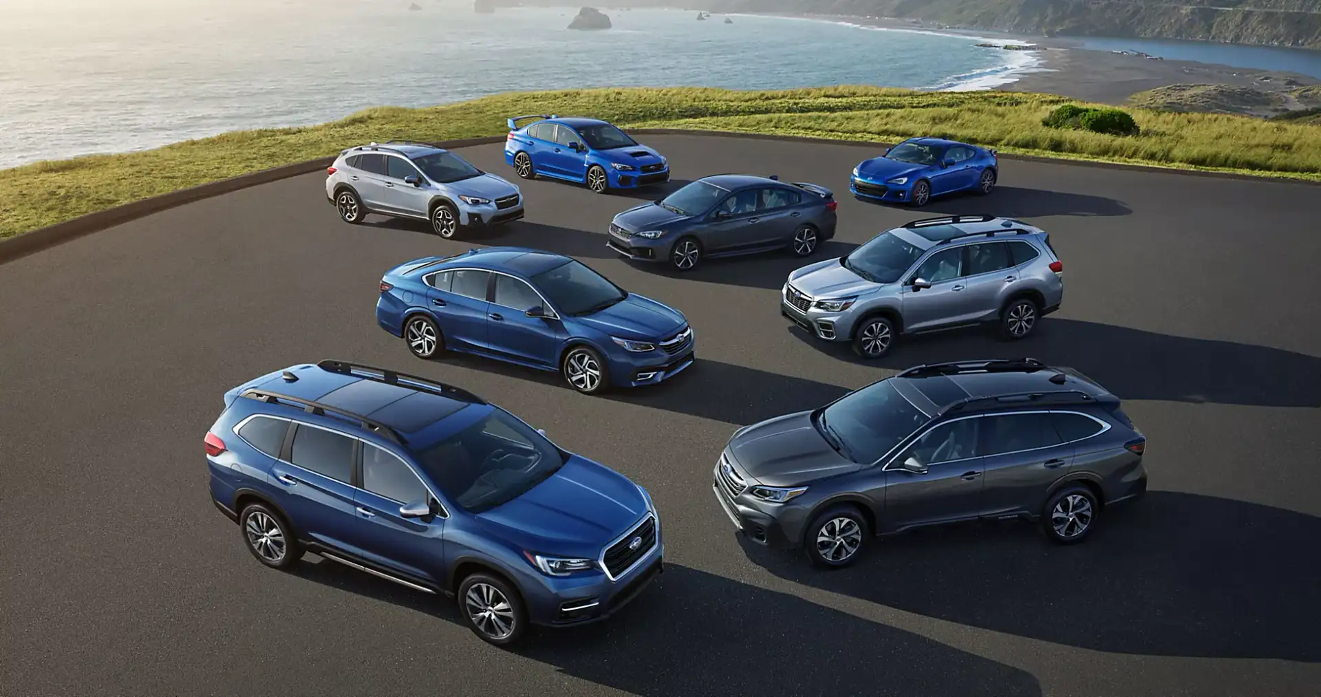 Family of Subaru vehicles