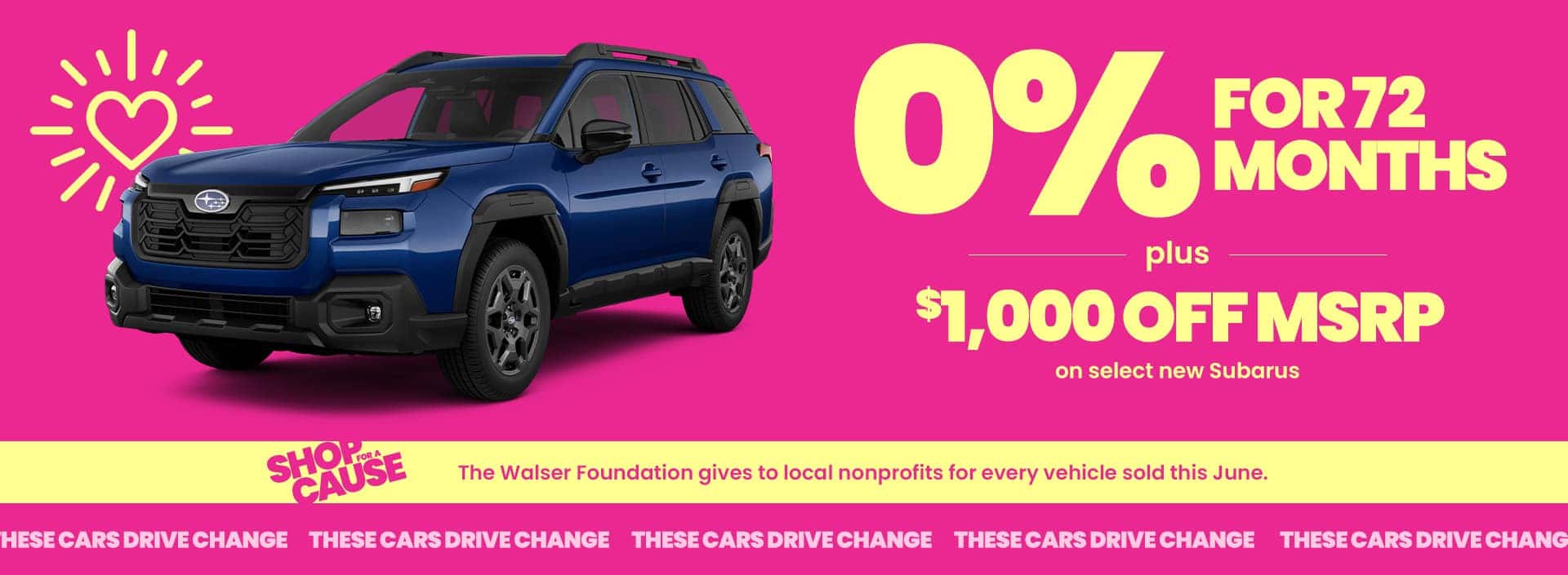0% APR for up to 72 Months PLUS UP TO $1,000 off MSRP