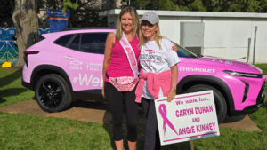 Breast Cancer Walk 2024 #WeDriveFor Chevy Car and Jackie Webb