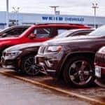 Webb Chevy outside dealership view