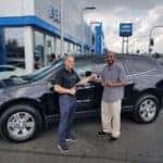 Webb Chevy customer purchasing a new SUV