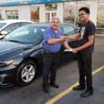 Webb Chevy customer purchasing a new vehicle