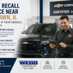 Webb Chevy Service Technician with Customer