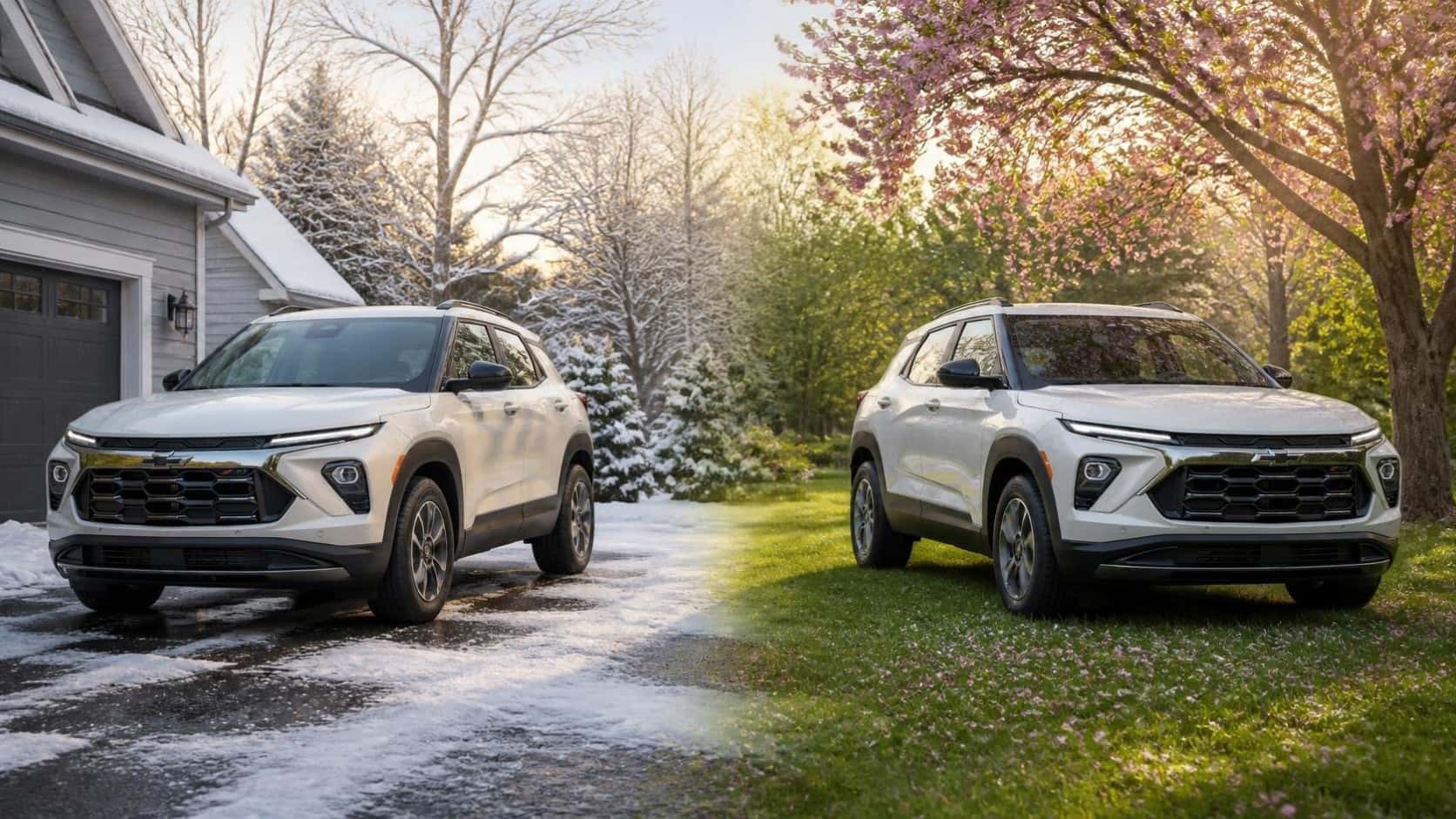 2027 Chevrolet Trailblazer in winter and spring at Webb Chevy Oak Lawn, Oak Lawn, IL