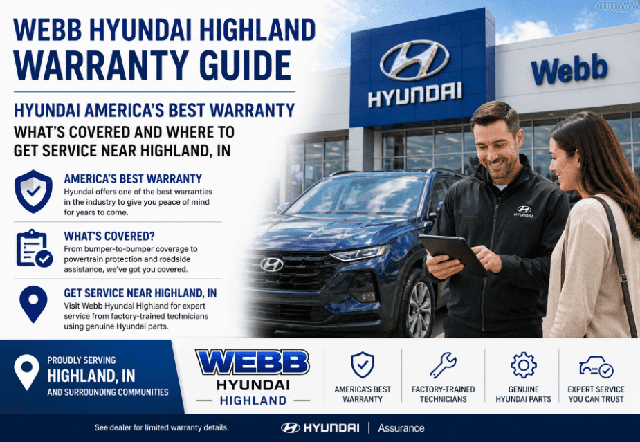 Webb Hyundai Service Technician with Customer