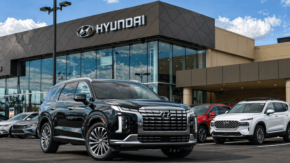 Webb Hyundai Highland dealership exterior in Highland, IN