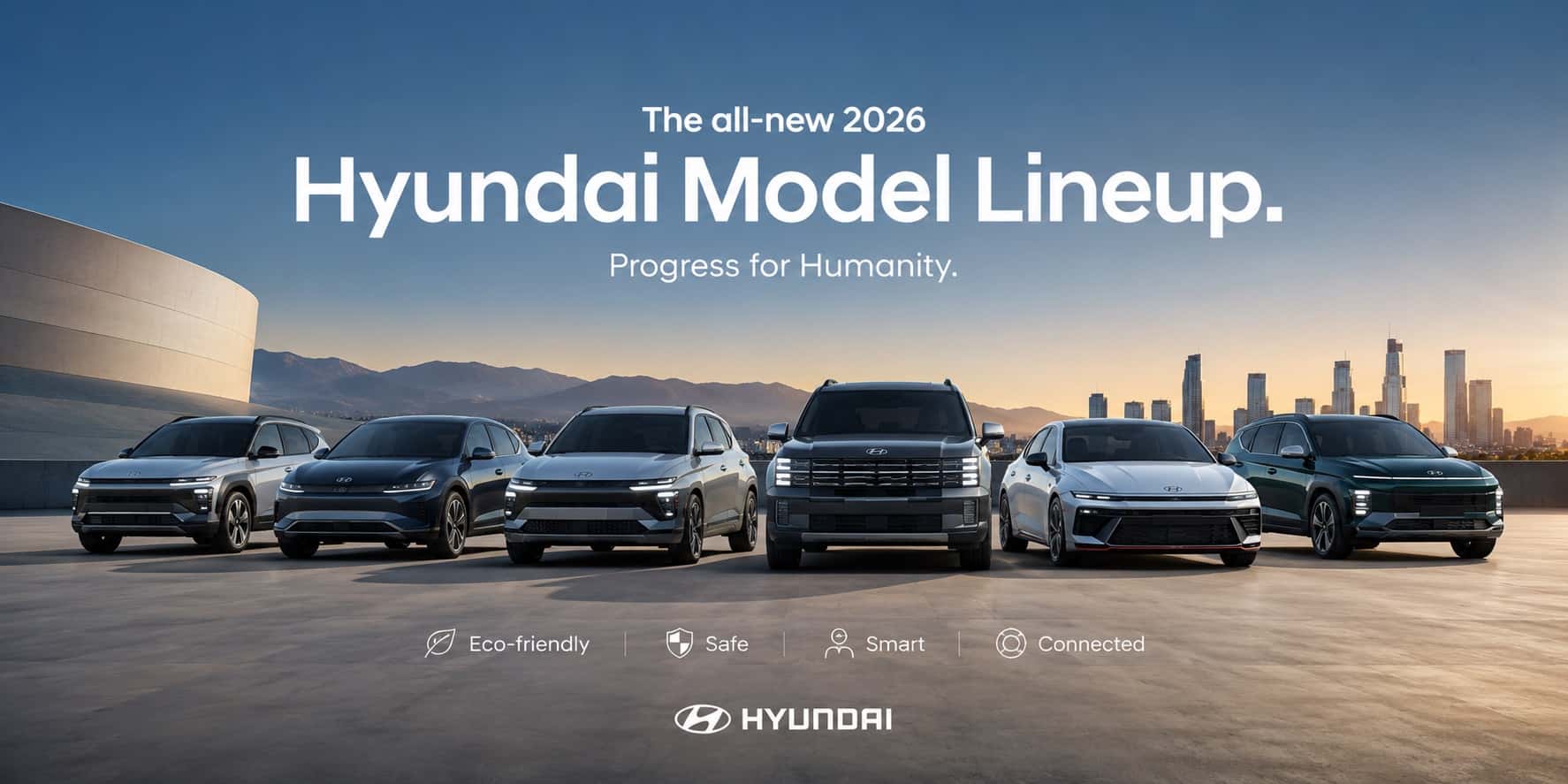 2026 Hyundai model lineup at Webb Hyundai Highland in Highland, IN — full Hyundai SUV and sedan family