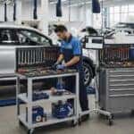 Hyundai Service Technician Working