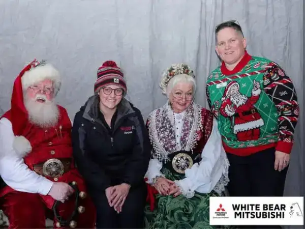 SAnta and Mrs. Claus White Bear