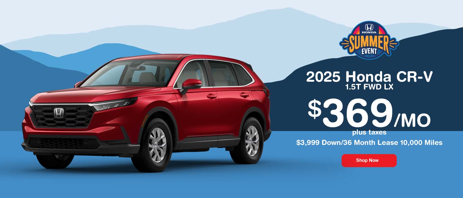August CR-V Lease Special