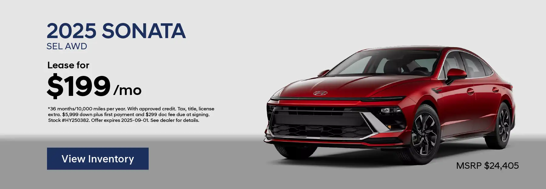 Woodhouse Hyundai Offer Sonata Lease