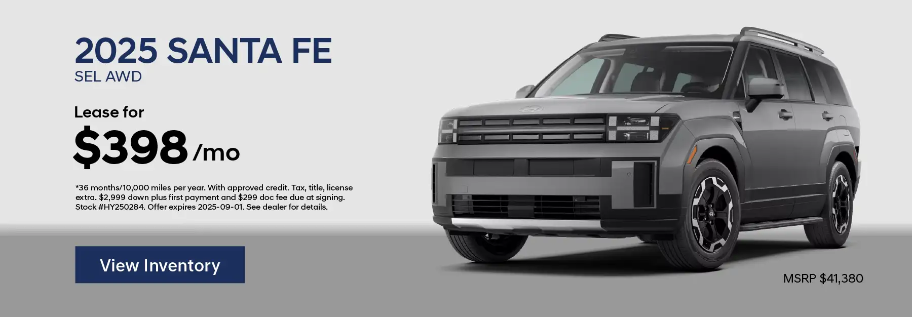 Woodhouse Hyundai Offer Santa Fe Lease