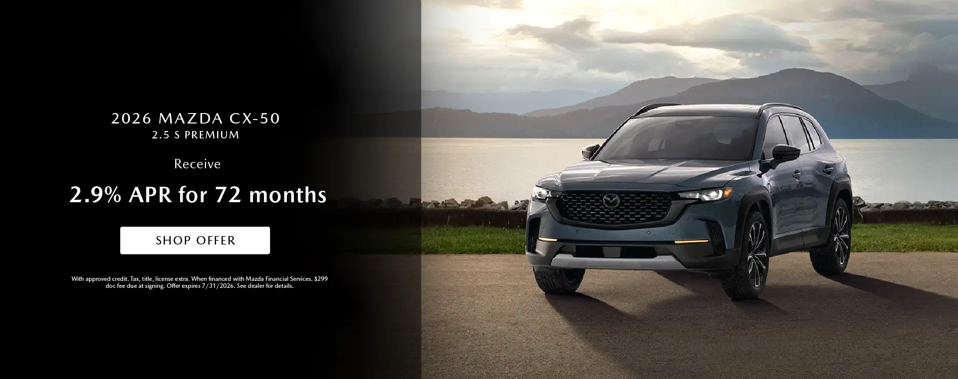 2026 Mazda CX-50 2.5 S Premium - 2.9% APR for 72 Months