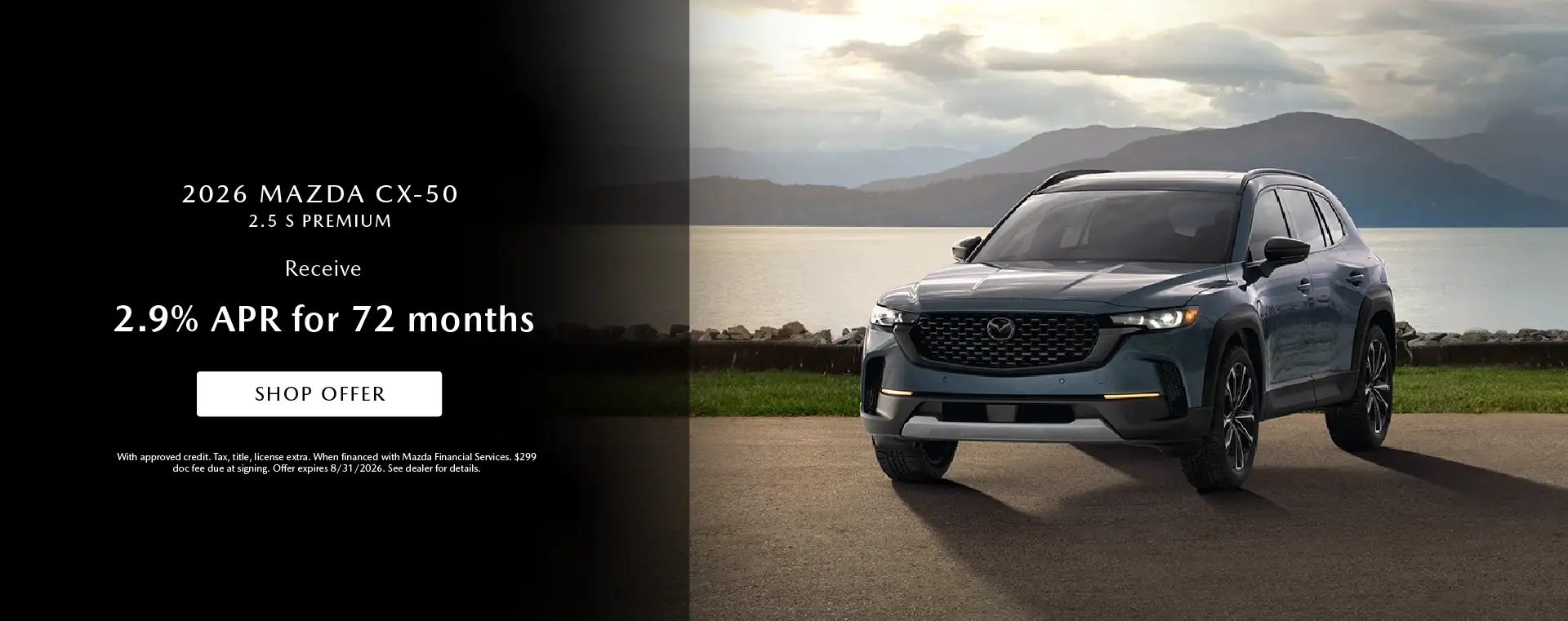 2026 Mazda CX-50 2.5 S Premium- 2.9% APR for 72 Months