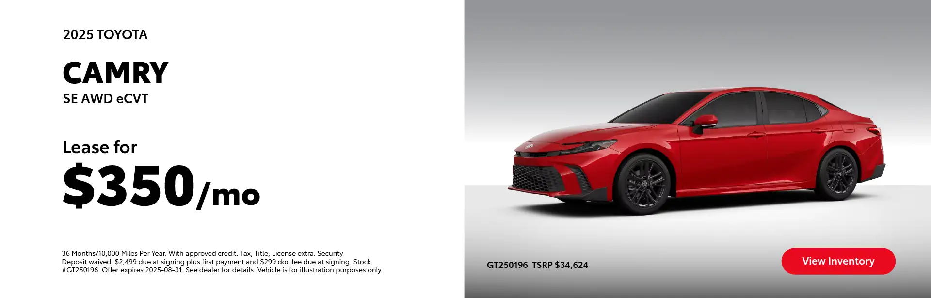 Woodhouse Toyota Offer Camry Lease