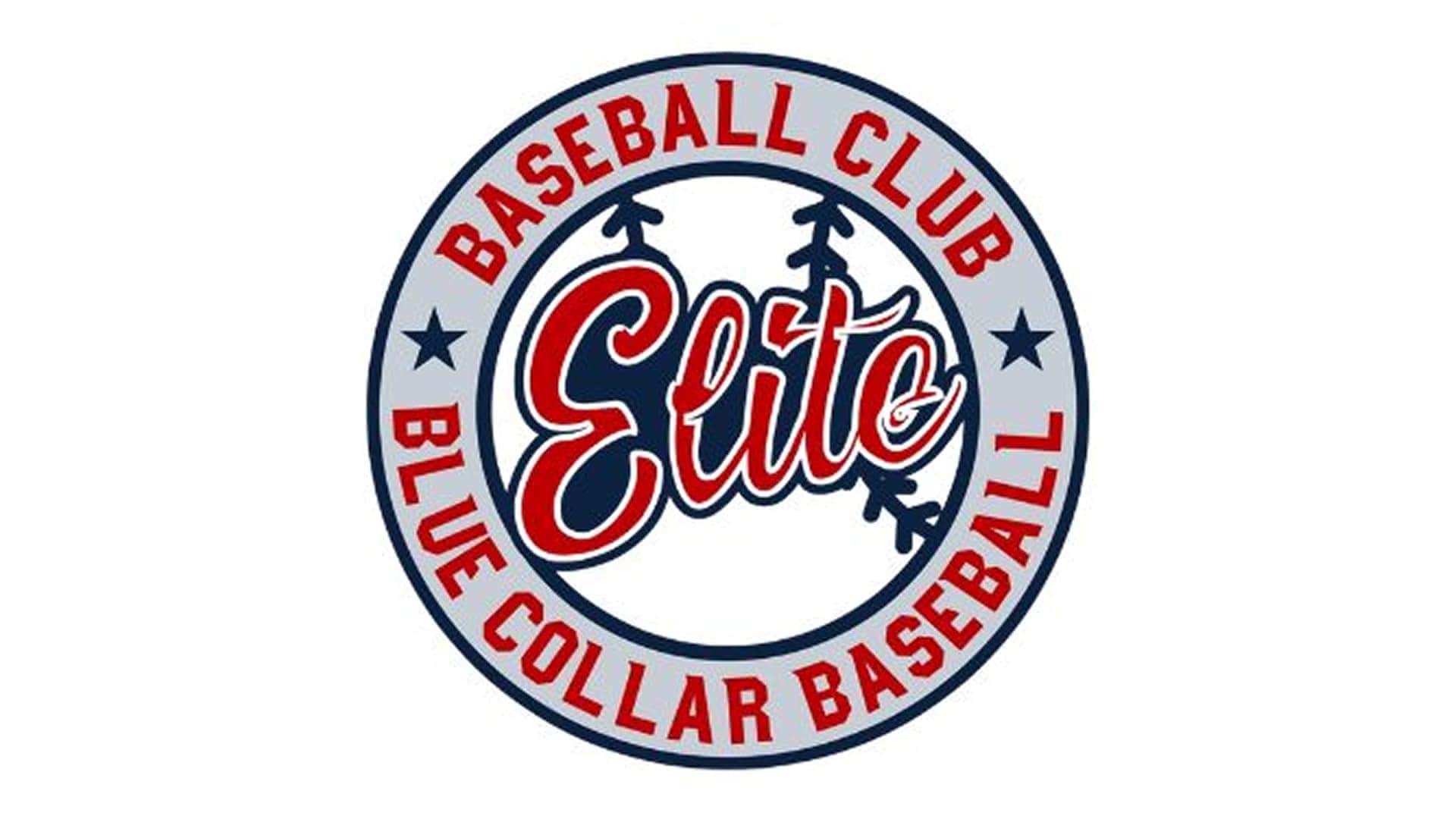 baseball club blue collar baseball badge
