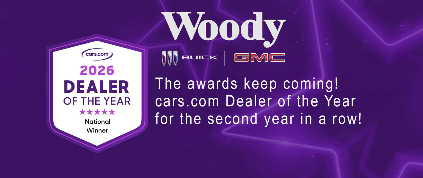 Woody Buick | GMC - cars.com 2026 Dealer of the Year