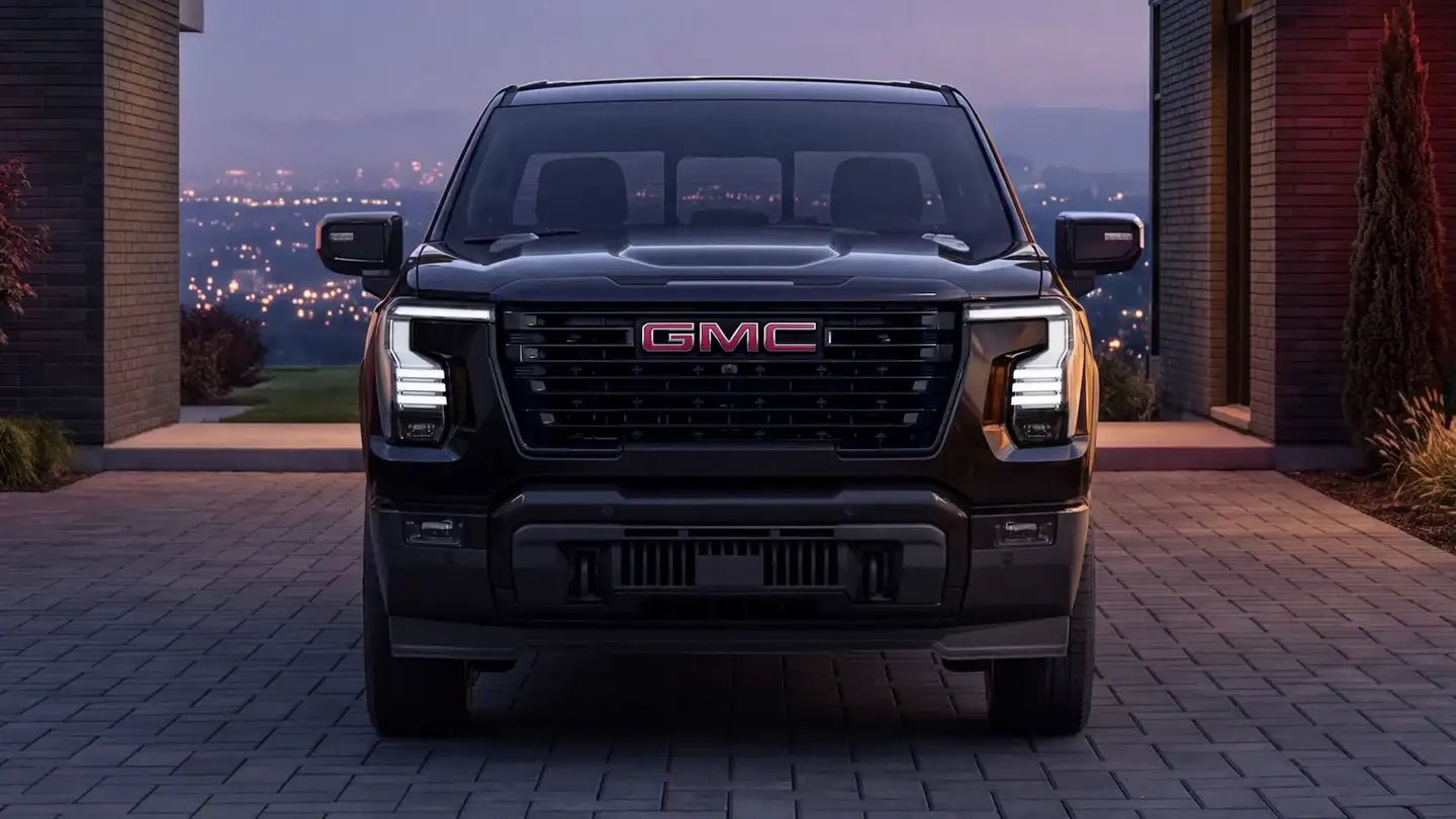 2027 GMC Sierra 1500 Elevation front view at dusk