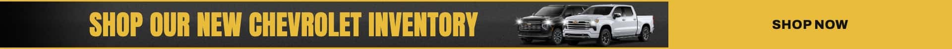 Shop our New Chevrolet Inventory Desktop Graphic