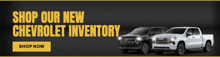 Shop our New Chevrolet Inventory Mobile Graphic
