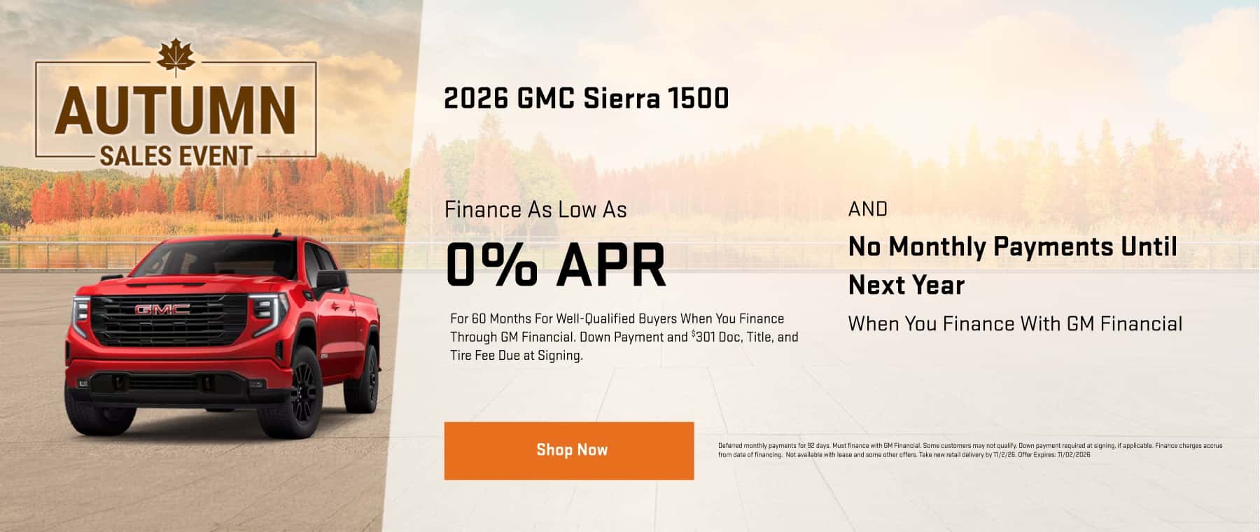 2026 Sierra 1500 Offer
