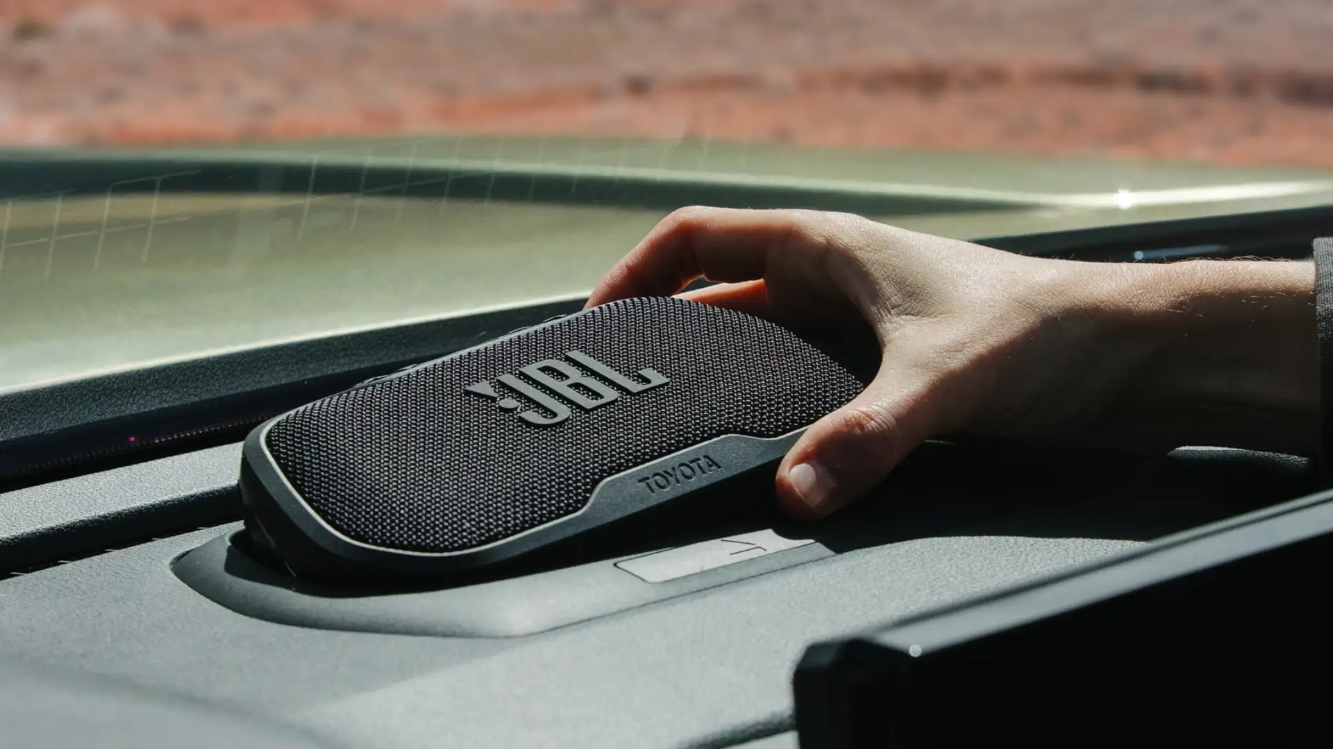 2025 Toyota Tacoma advanced safety and driver assistance displaying a JBL speaker system integrated into the dashboard, supporting hands-free communication and enhanced in-cabin technology.