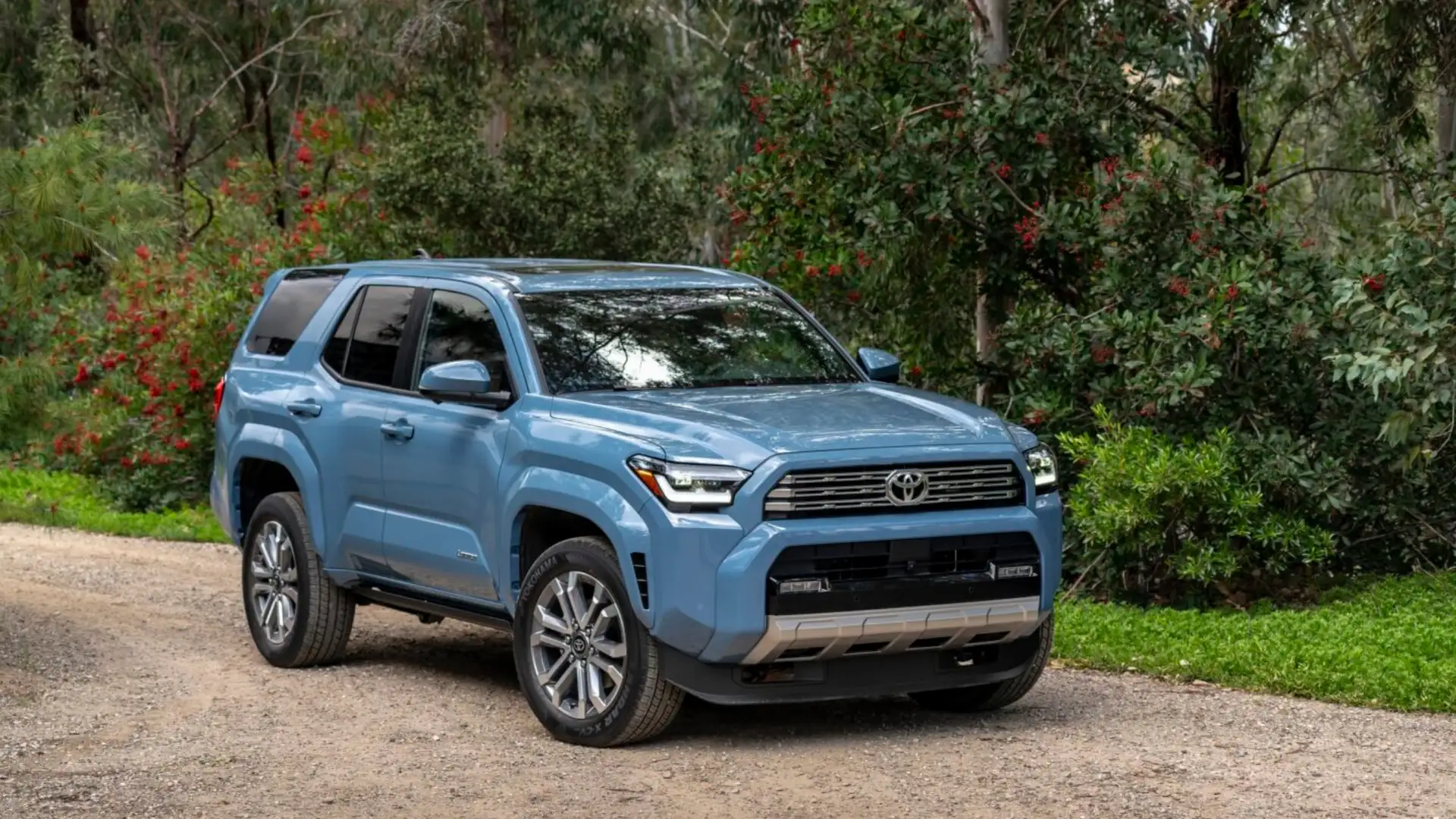 2025 Toyota 4Runner SUV shown on a scenic dirt road, emphasizing reliability and versatility for new drivers in Greencastle PA.