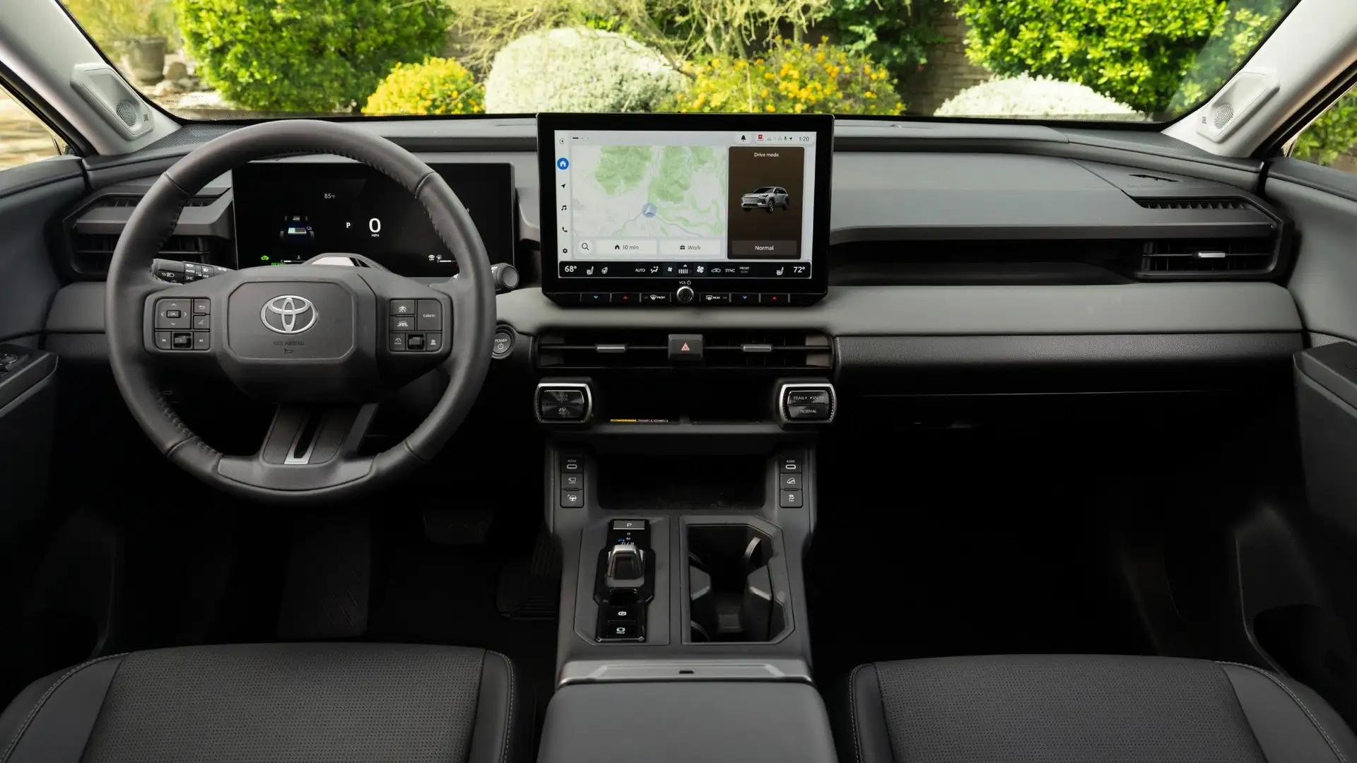 2026 Toyota RAV4 interior dashboard with touchscreen and controls