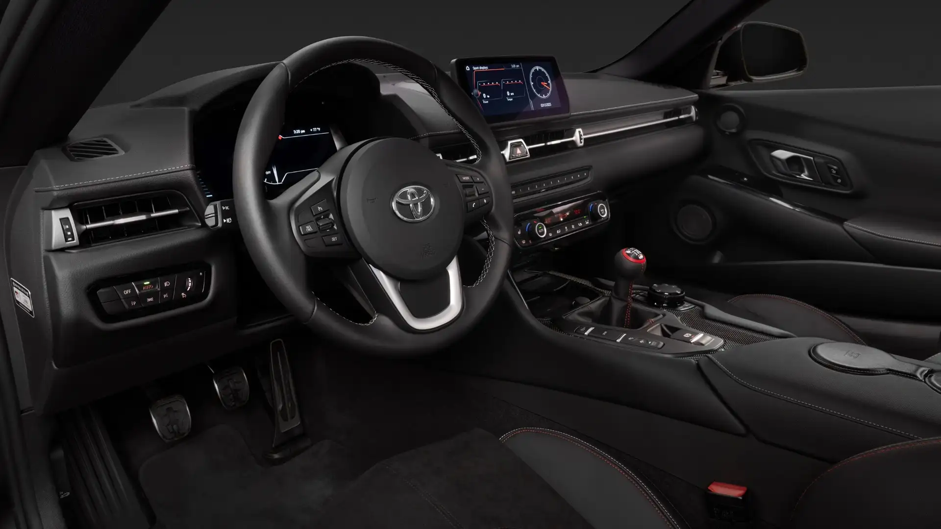 2026 Toyota GR Supra black interior touchscreen infotainment manual shifter Hagerstown MD