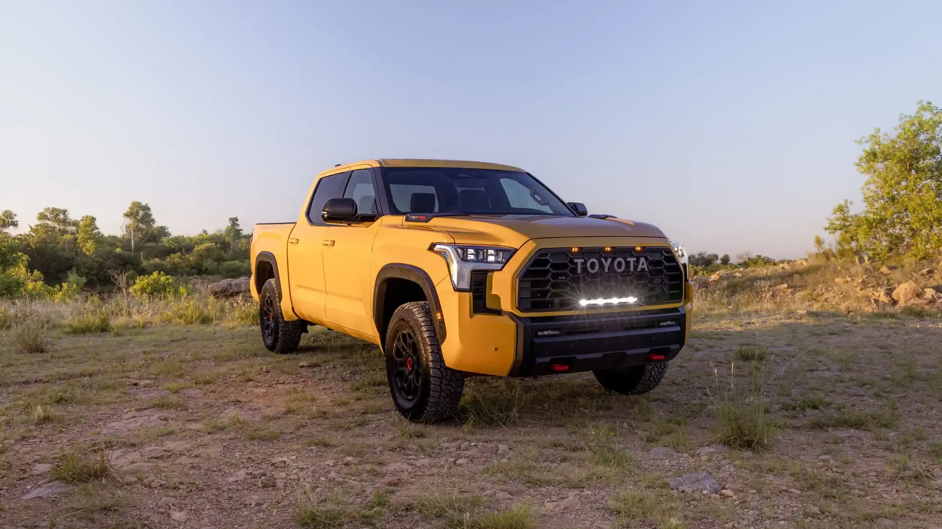 Yellow 2027 Toyota Tundra TRD Pro with LED light bar in Hagerstown MD