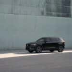 2025 Volvo XC40 compact SUV side profile in black with modern wheels and clean body lines