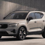 2026 Volvo XC40 compact luxury SUV shown in silver with modern grille and LED headlights